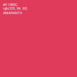 #E13B5C - Amaranth Color Image