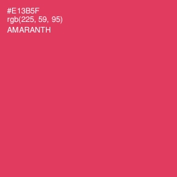 #E13B5F - Amaranth Color Image
