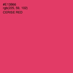 #E13B66 - Cerise Red Color Image