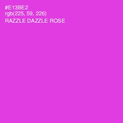 #E13BE2 - Razzle Dazzle Rose Color Image