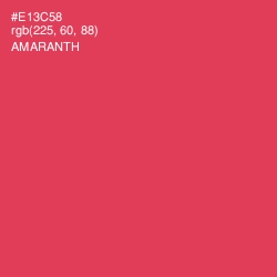 #E13C58 - Amaranth Color Image