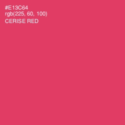 #E13C64 - Cerise Red Color Image