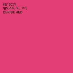 #E13C74 - Cerise Red Color Image