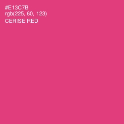 #E13C7B - Cerise Red Color Image