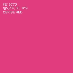 #E13C7D - Cerise Red Color Image
