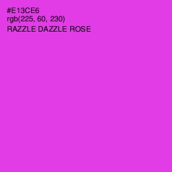 #E13CE6 - Razzle Dazzle Rose Color Image