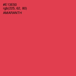 #E13E50 - Amaranth Color Image