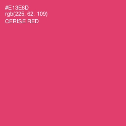 #E13E6D - Cerise Red Color Image
