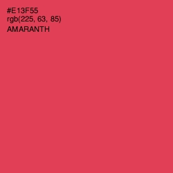 #E13F55 - Amaranth Color Image