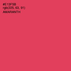 #E13F5B - Amaranth Color Image