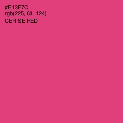 #E13F7C - Cerise Red Color Image