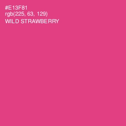 #E13F81 - Wild Strawberry Color Image