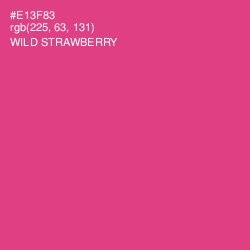 #E13F83 - Wild Strawberry Color Image