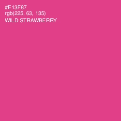 #E13F87 - Wild Strawberry Color Image