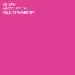 #E13F94 - Wild Strawberry Color Image