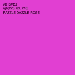 #E13FD2 - Razzle Dazzle Rose Color Image