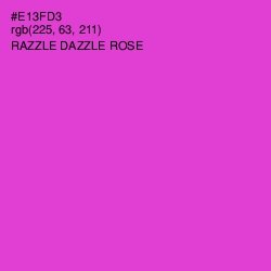 #E13FD3 - Razzle Dazzle Rose Color Image