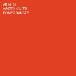 #E14121 - Pomegranate Color Image