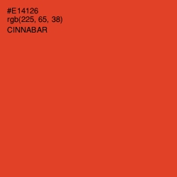 #E14126 - Cinnabar Color Image