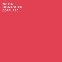 #E14153 - Coral Red Color Image