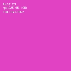 #E141C3 - Fuchsia Pink Color Image