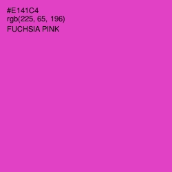 #E141C4 - Fuchsia Pink Color Image