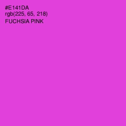 #E141DA - Fuchsia Pink Color Image