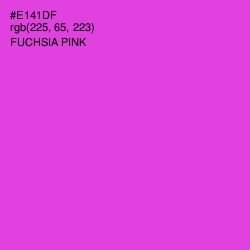 #E141DF - Fuchsia Pink Color Image