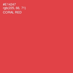 #E14247 - Coral Red Color Image