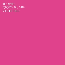 #E1428C - Violet Red Color Image