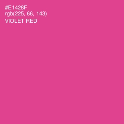 #E1428F - Violet Red Color Image