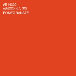 #E14320 - Pomegranate Color Image