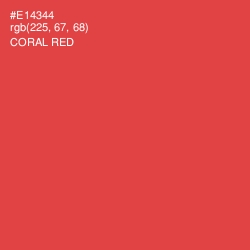 #E14344 - Coral Red Color Image