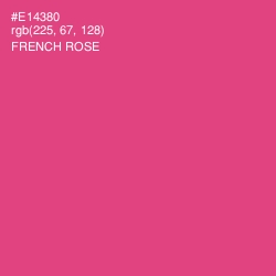 #E14380 - French Rose Color Image