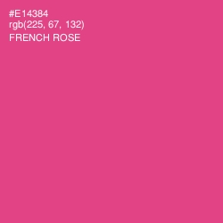 #E14384 - French Rose Color Image