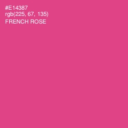 #E14387 - French Rose Color Image