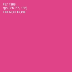 #E14388 - French Rose Color Image