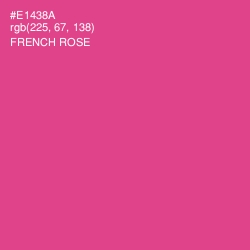 #E1438A - French Rose Color Image