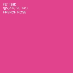 #E1438D - French Rose Color Image