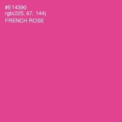 #E14390 - French Rose Color Image