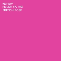 #E1439F - French Rose Color Image