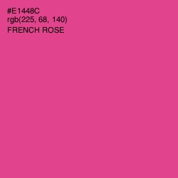 #E1448C - French Rose Color Image