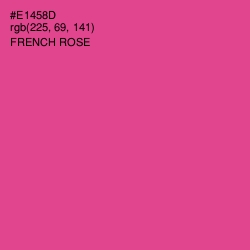 #E1458D - French Rose Color Image