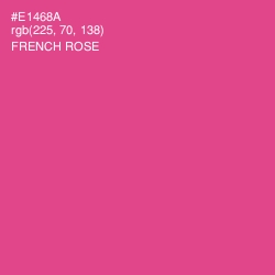 #E1468A - French Rose Color Image