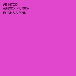 #E147CD - Fuchsia Pink Color Image