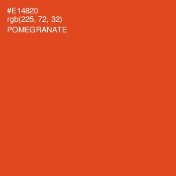 #E14820 - Pomegranate Color Image