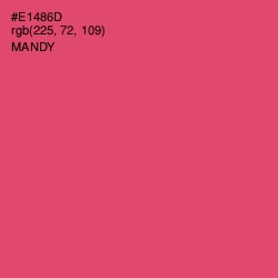 #E1486D - Mandy Color Image