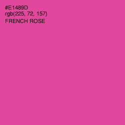 #E1489D - French Rose Color Image