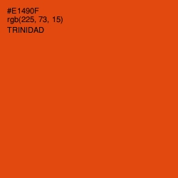 #E1490F - Trinidad Color Image