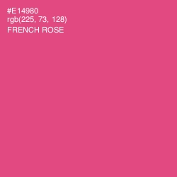 #E14980 - French Rose Color Image